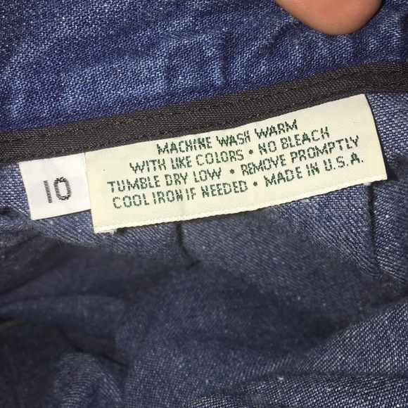 Brooks Brothers Vintage Pleated denim skirt. - Picture 5 of 6